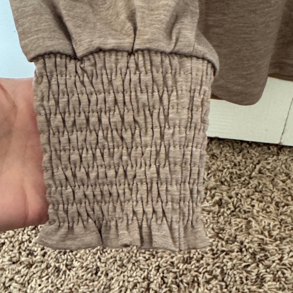 Chaps Women's Tan Long Sleeve Top - Picture 3 of 4